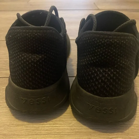 Vessi Black Everyday Knit Lace-Up Sneakers - Picture 5 of 7